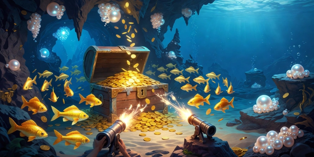 Hình ảnh đại diện cho game bắn cá vàng nh88 với kho báu dưới biển sâu