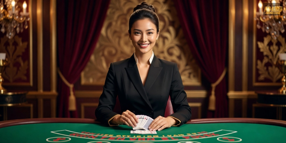 Giao diện trải nghiệm live casino online nh88 tại W88 với dealer chuyên nghiệp